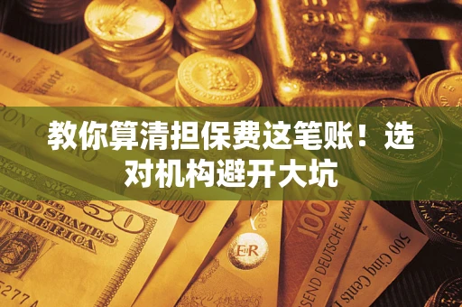 武汉教你算清担保费这笔账！选对机构避开大坑