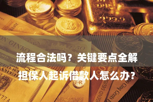 武汉

担保人起诉借款人怎么办？流程合法吗？关键要点全解析